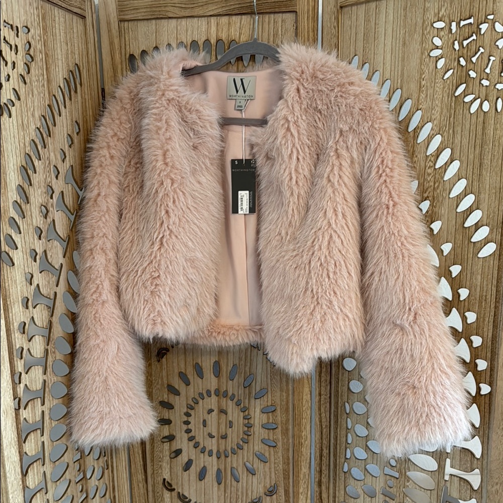 Worthington Blush Teddy Jacket